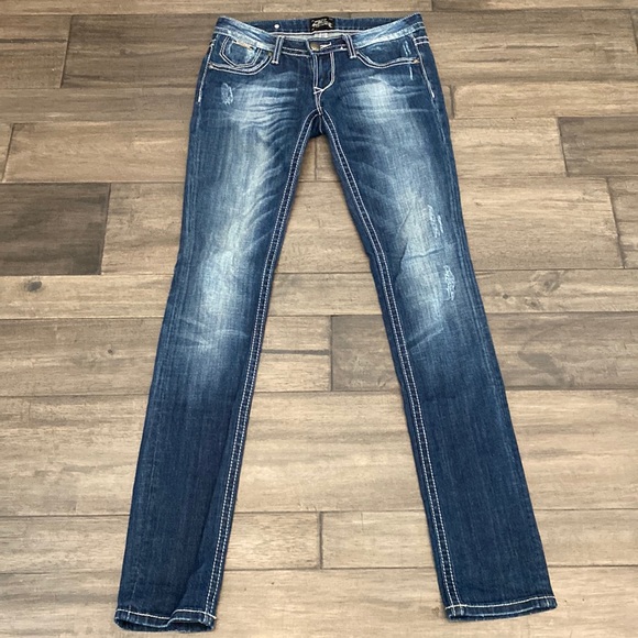 Rerock for Express Jeans Skinny Jeans Womens Size 2L - Picture 2 of 14